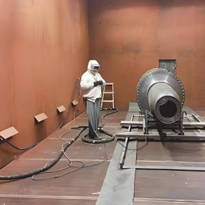 集成化设计无基础喷砂房涂装前处理设备