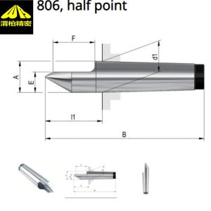 德国罗姆半缺顶尖与rohm弹性顶尖/ROHM合金半顶尖